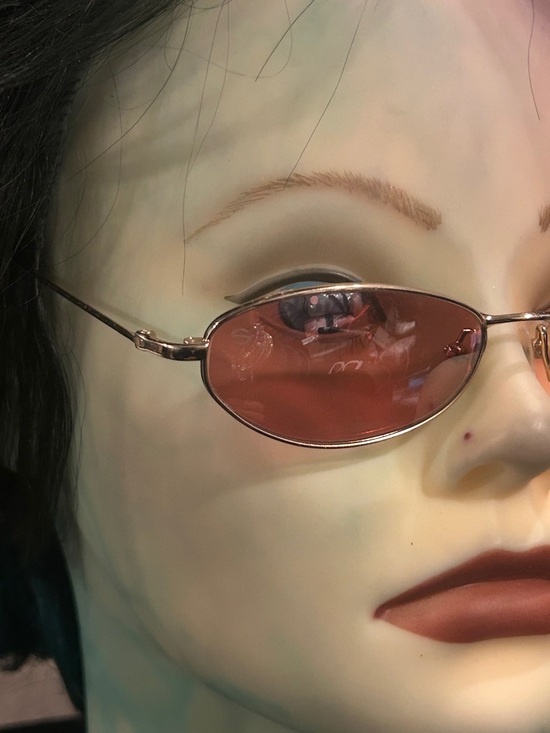 Serengeti Slim Oval Sunglasses with Pink Lenses